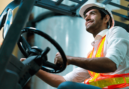 un conducteur de chariot